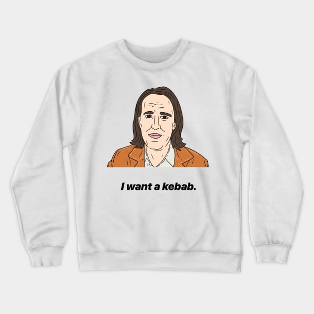 GOG | I WANT A KEBAB Crewneck Sweatshirt by tommytyrer